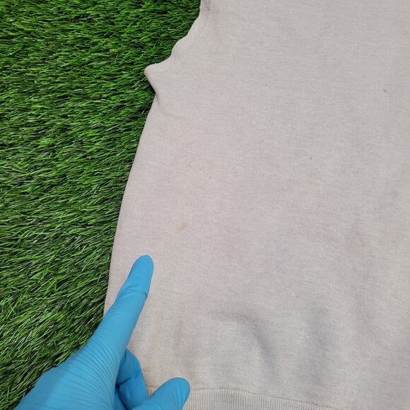 VTG Illinois Chief Sleeveless Cut Off Sweatshirt XL Boxy Cropped Fit - Picture 8 of 9